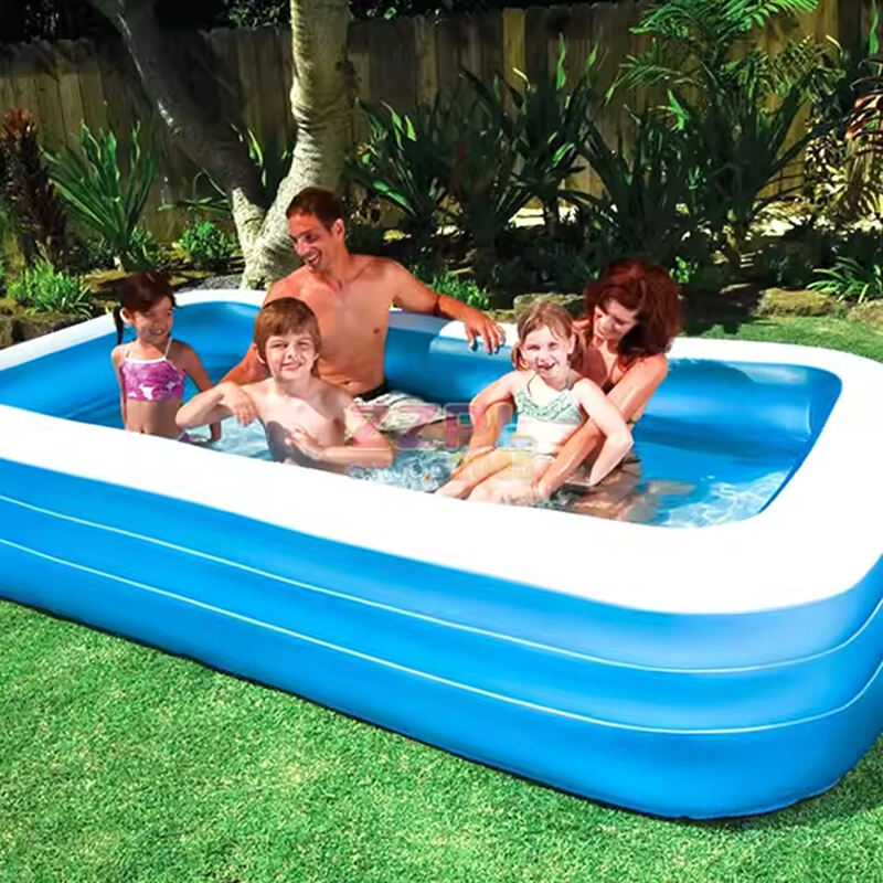 1.1m Inflatable Thickened Swimming Pool Portable Family Kids Swimming Pool Outdoor Inflatable Swimming Pool