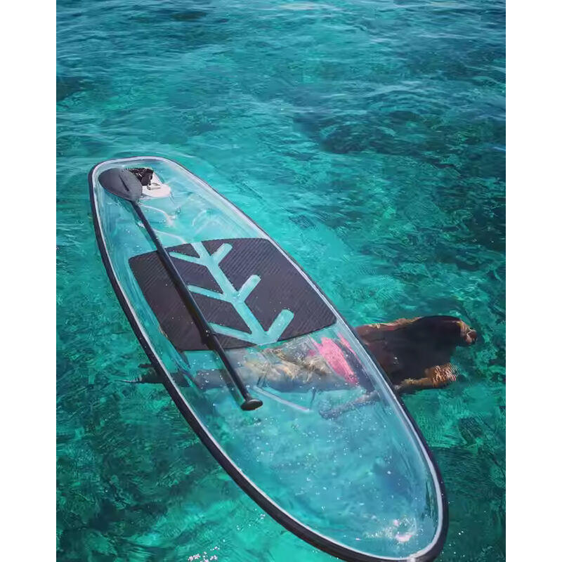 Manufacturers transparent sup clear Surfing paddle board with free accessories