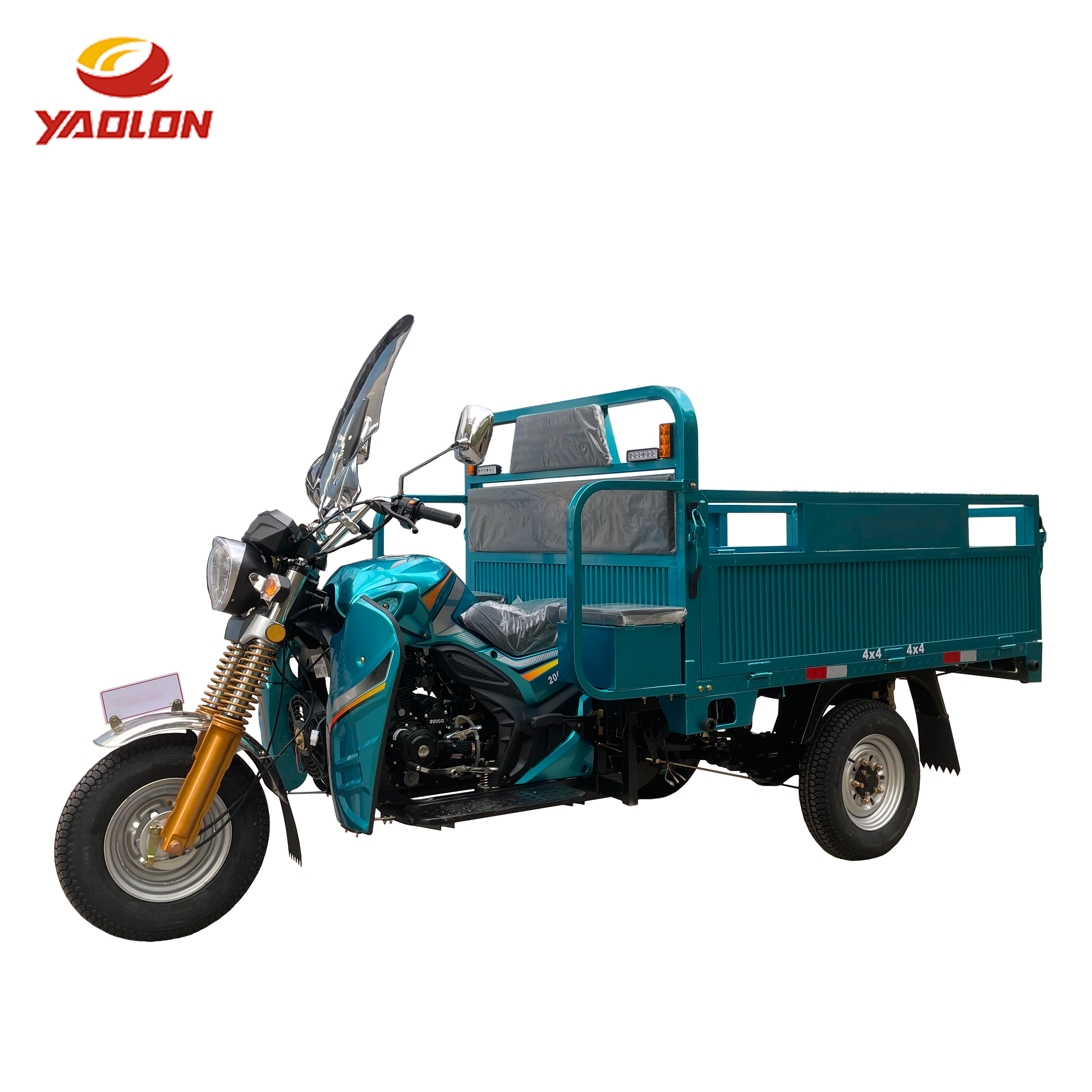 Tricycle à Essence 200CC Usine Tricycle à Essence Carburant Marchandises Tricycle à Corps Ouvert Type Triporteur à Trois Roues en Vente