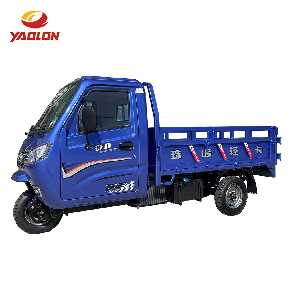 Çin YAOLON Yarı Kapalı Kabinli Direksiyonlu Taşıma Yükü Trikot Motor Bisikleti Yetişkinler İçin 3 Tekerlekli Motor Bisikleti