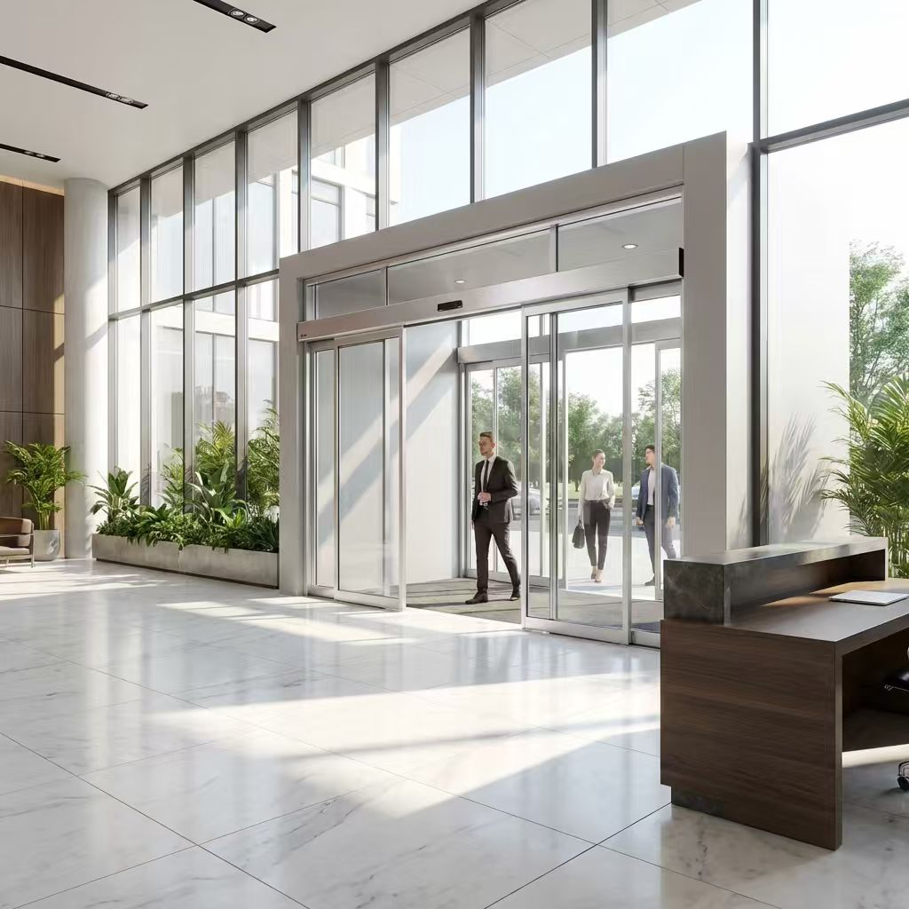 Pintu Gelongsor Automatik untuk Bangunan Komersial