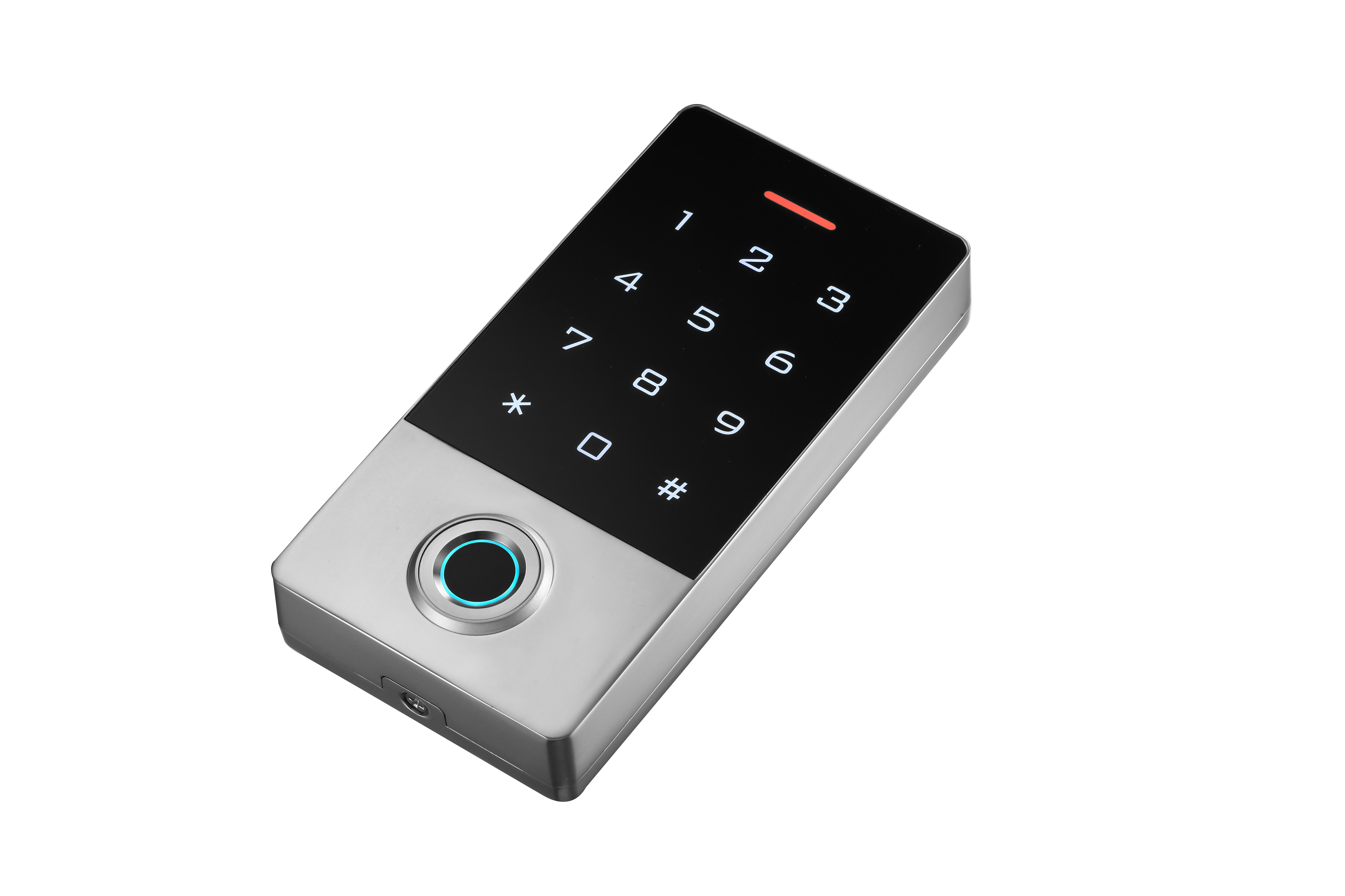 Intelligent fingerprint password card door control access system for automatic door