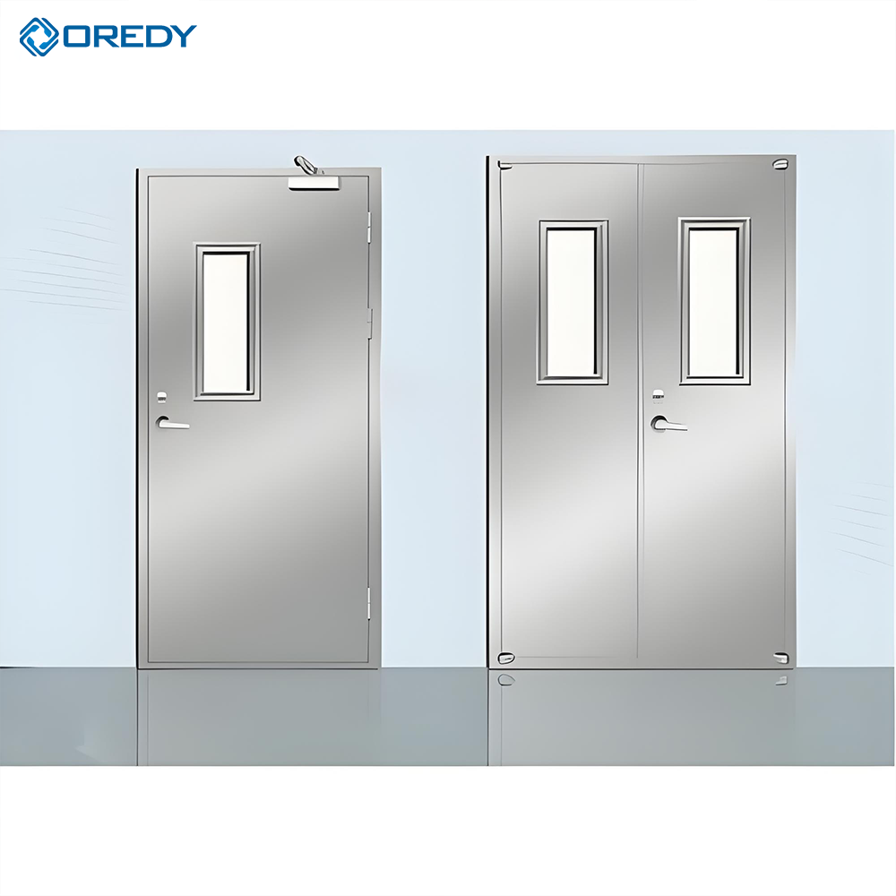 OREDY Stainless Steel Hospital Door-Hygienic Medical Door for Healthcare Facilities