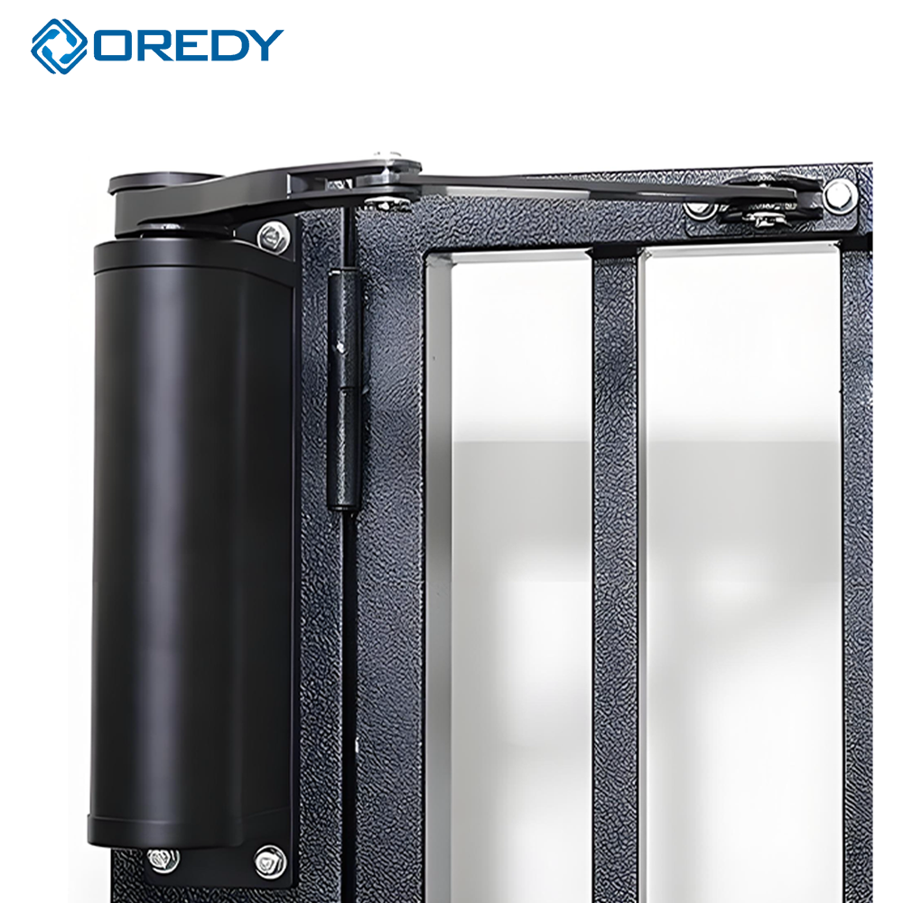 عملگر درب چرخشی مدرن OREDY برای ویلاها، درب چرخشی خودکار مجهز به موتور، بازکننده الکتریکی درب با نصب از سمت جانبی، موتور درب چرخشی