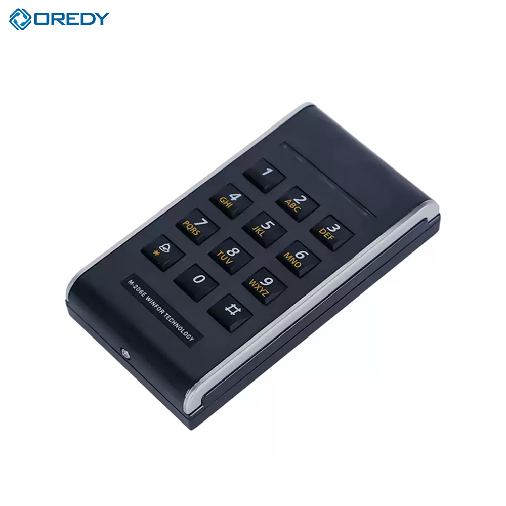 Hệ thống kiểm soát ra vào bằng thẻ RFID OREDY 206E – Bàn phím nhập mật khẩu và đầu đọc thẻ cho việc kiểm soát an ninh