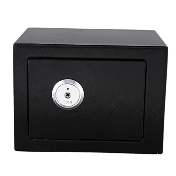 product cheap money safe box steel key lock security cash box money safe hidden safety storage cabinet for money safes box-1