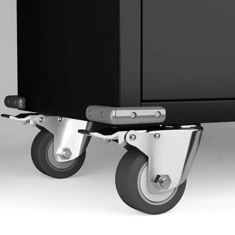 2 doors steel office cupboard filing cabinet garage storage cabinets duty rolling workshop tool cabinet factory