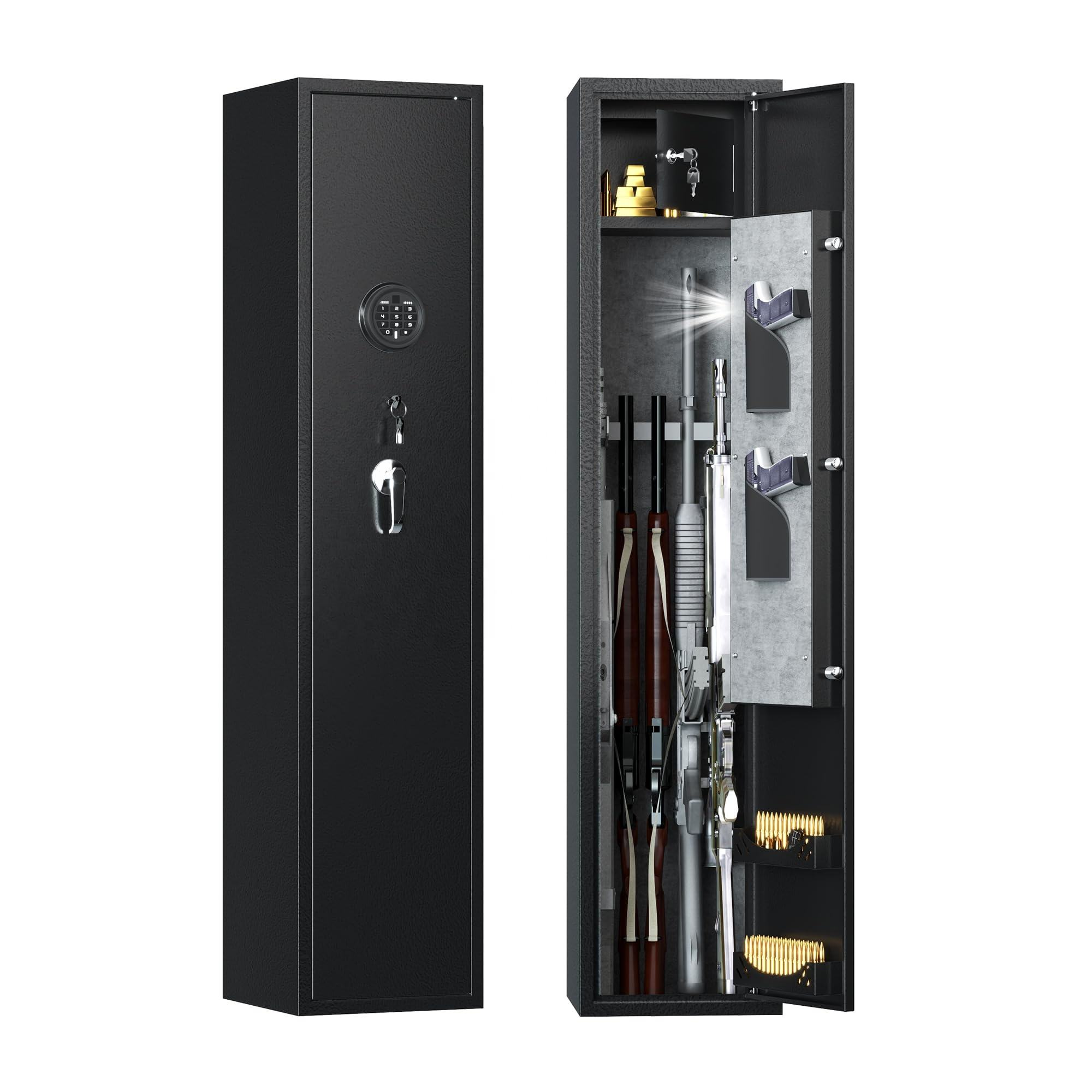 product classic cheap steel gun safe wholesale 4 5 holders with small cabinet wall mounted hidden gun safes cabinet-3
