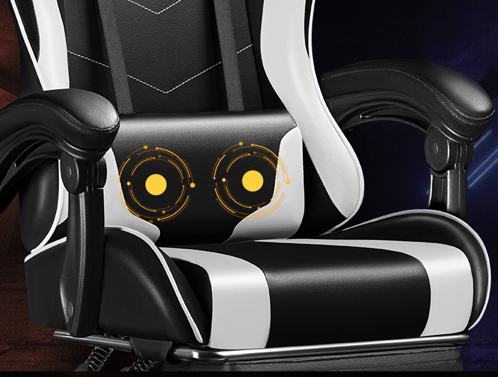 product factory price pc computer gaming chair pu leather silla gamer massage racing game chair with footrest-7