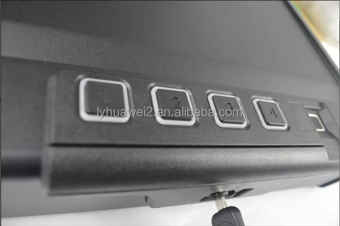 product biometric key electronic digital safe fingerprint gun safe box handgun safe with auto open lid-0