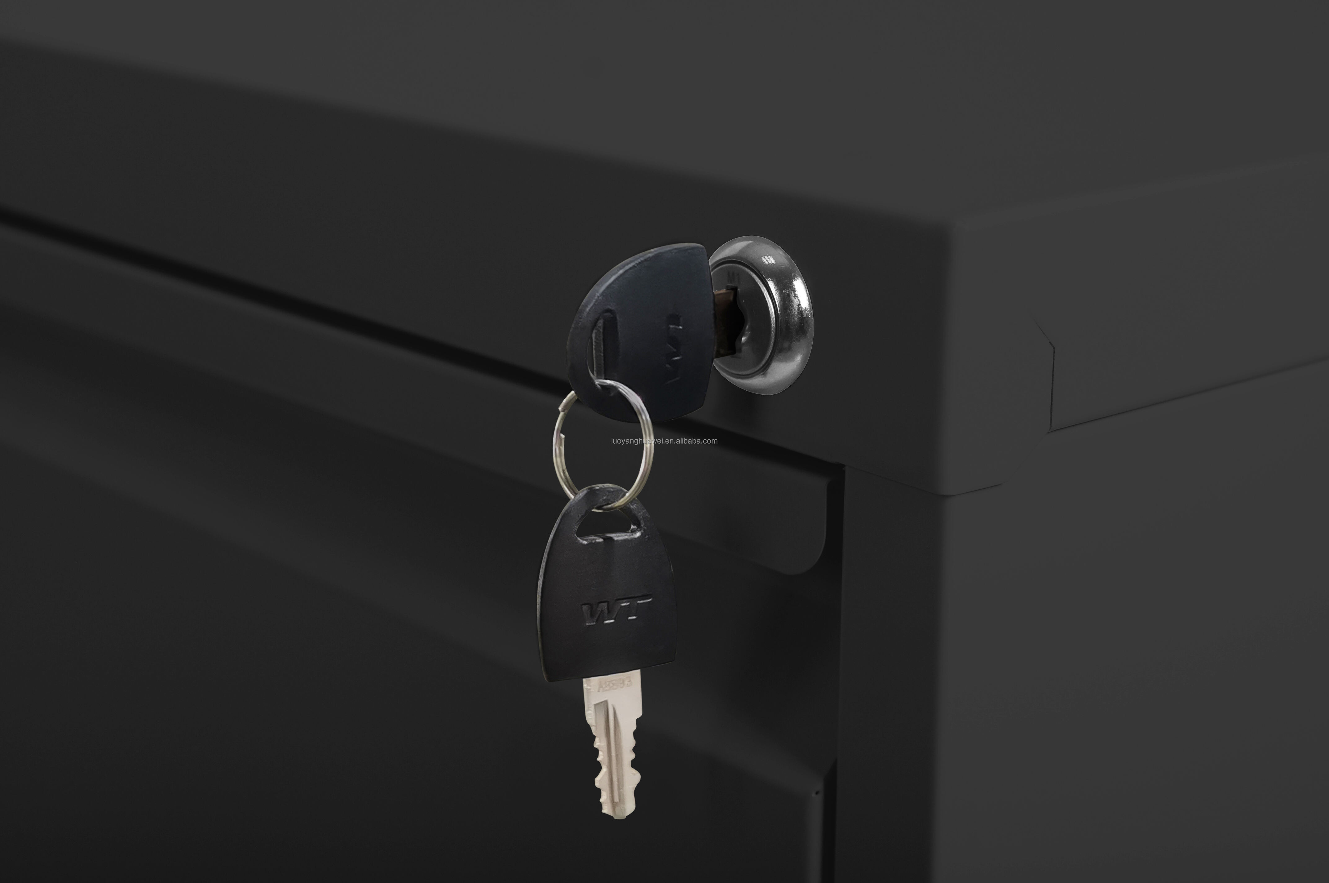 Luoyang huawei Iron filling cabinet 4 Drawers File Storage Cabinet office furniture anti-dumping Metal Vertical Filing Cabinet factory