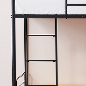 school dormitory bunk beds with stairs 2 layers metal frame double sleeper beds for dormitory hotel school-1