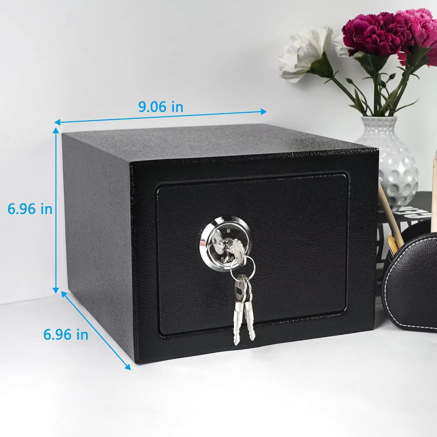 Cheap money safe box steel key lock security cash box money safe hidden safety storage cabinet for money safes box factory