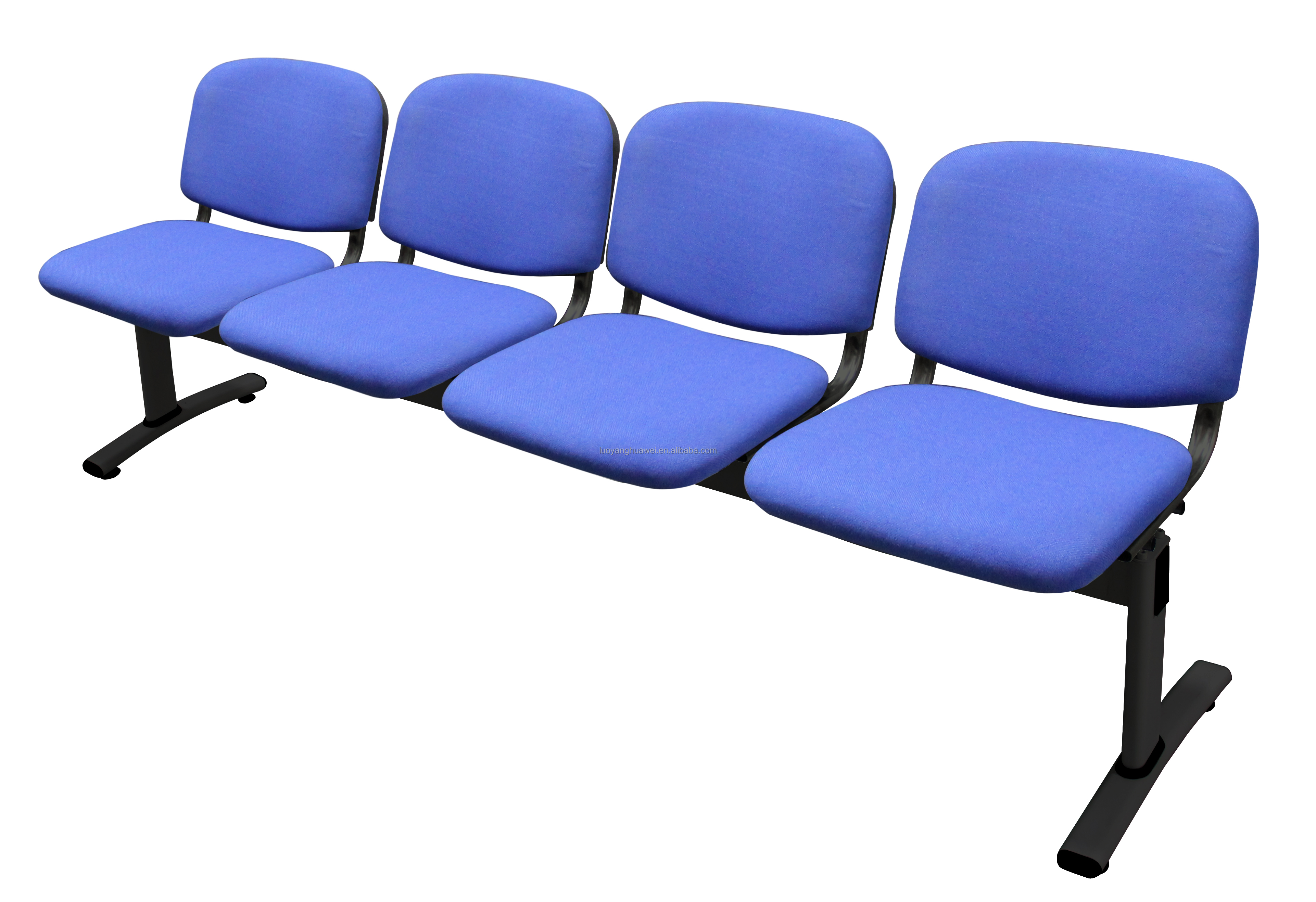 product high quality fabric public airport waiting chair cinema hospital chair stylish indoor public furniture blue seat with cushion-1