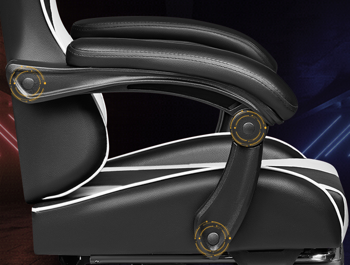 product factory price pc computer gaming chair pu leather silla gamer massage racing game chair with footrest-4