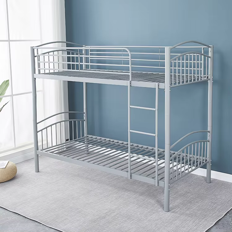 product school dormitory modern student iron double decker metal steel pipe bunk bed-0