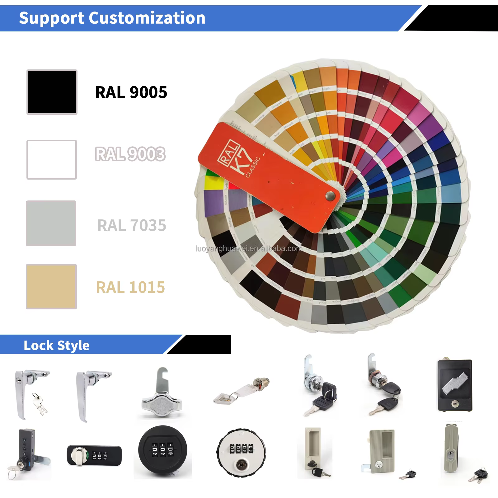 2024 HUAWEI Metal Storage Locker Cabinet with Feet Steel Gym Clothing Storage Wardrobe Iron Locker with Hanging Rod manufacture