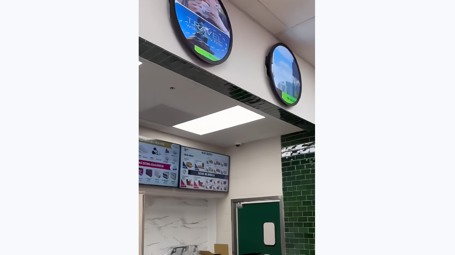 Wall Mounted And Round Advertising Machines Display