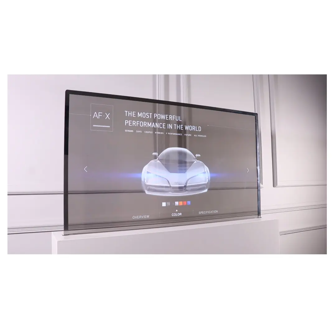 Tecnología de visualización de clase mundial: Pantalla OLED transparente