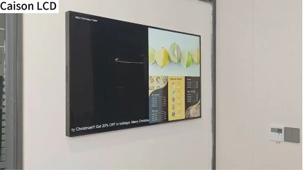 Wall-mounted advertising machine video