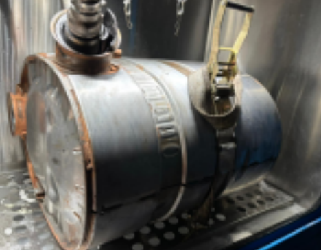 How efficient is a diesel particulate filter cleaning machine?
