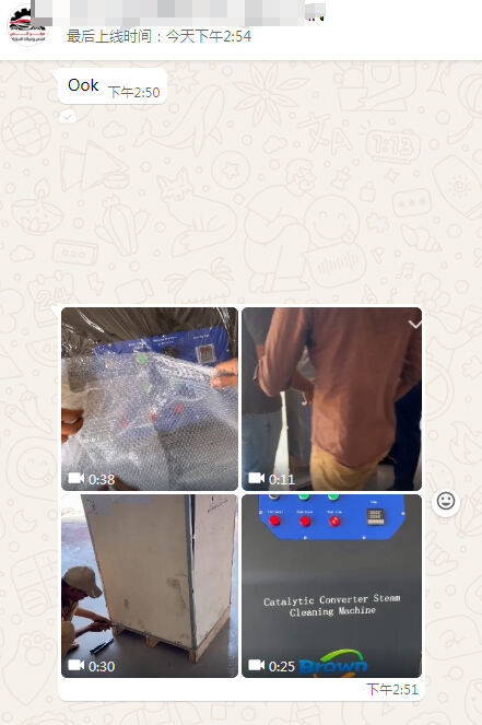 Saudi Arabian customer receives latest catalytic converter steam cleaning machine