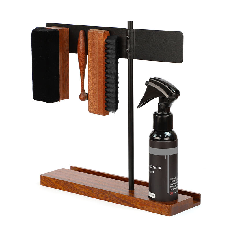 Kit completo per la pulizia professionale dei dischi in vinile con supporto espositore