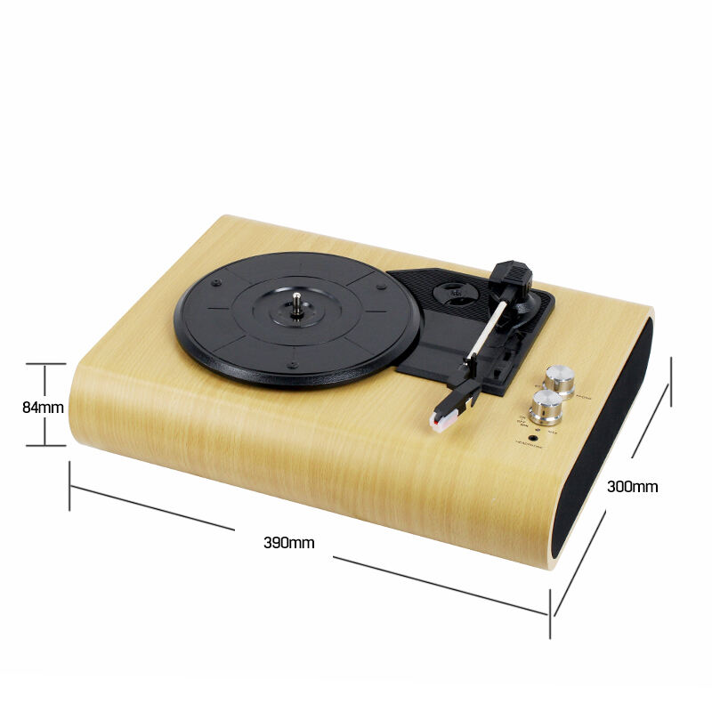 RP-20 Neues Design Nostalgischer Stereoschallplattenspieler Vinyl-Plattenspieler mit Aufnahmefunktion