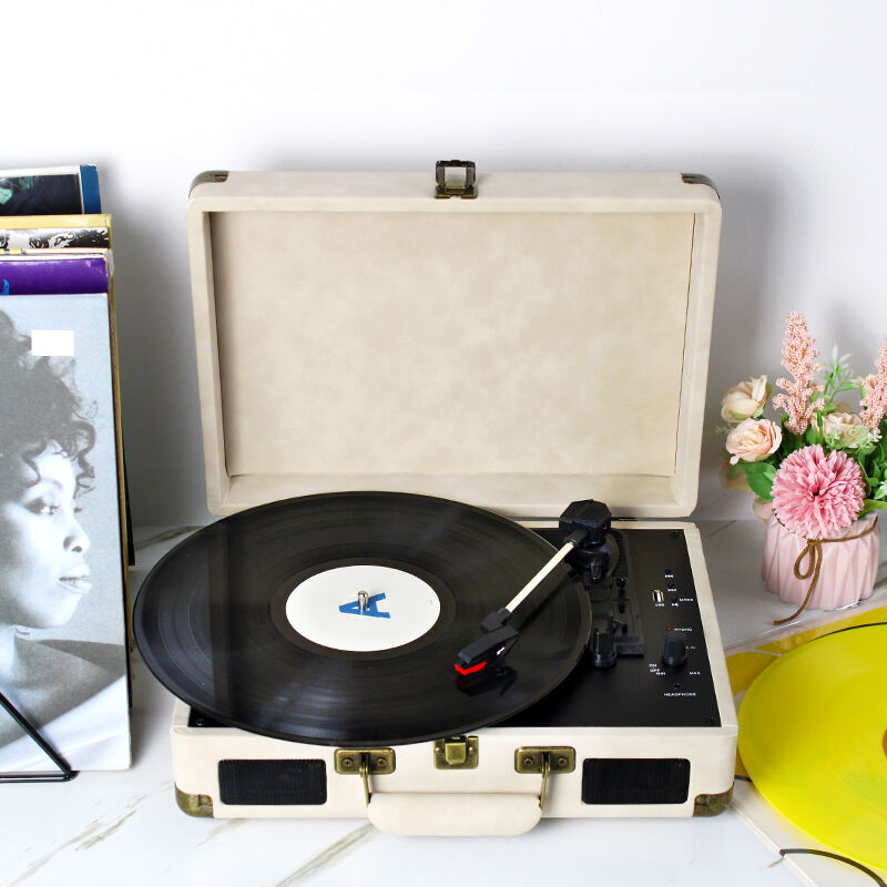 RP-01P Drehteller Grammofon Schallplattenabspieler Aktualisierung HIFI Vertikaler Vinyl-Schallplattenabspieler mit Bluetooth