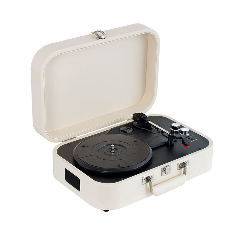 RP-05 Neues Vinyl-Tonabnehmer PU-Leder Elliptischer Design Koffer-Schallplattenabspieler Mit Bluetooth-Funktion Multifunktions Kann Angepasst Werden