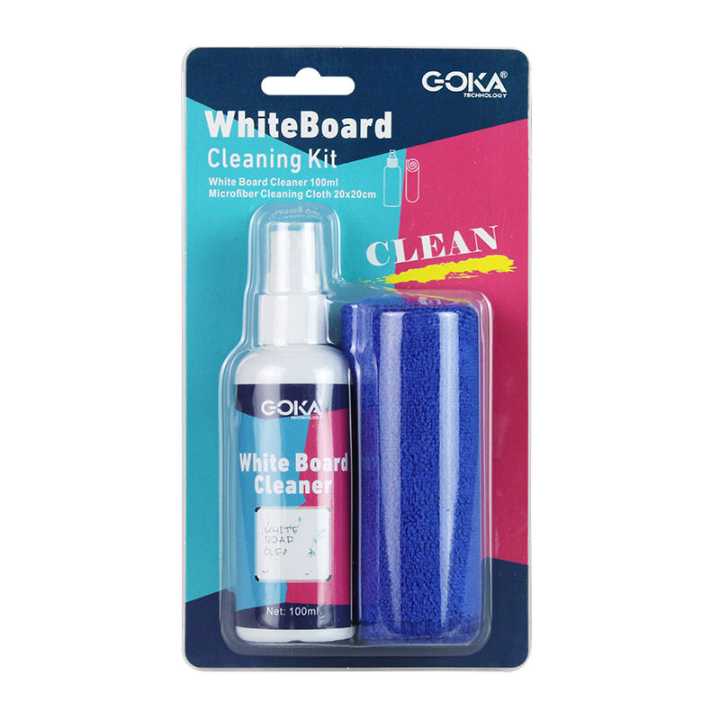 GK-S27 Mikrofasertuch und 100 ml Whiteboard-Reinigungsspraylösung mit OEM-Großhandel