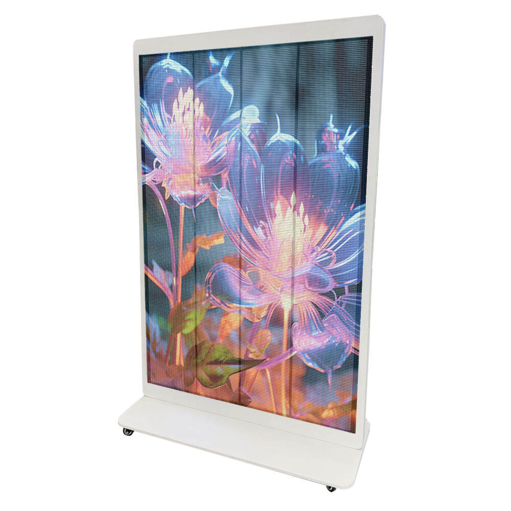 Transparente Werbe-Anzeige