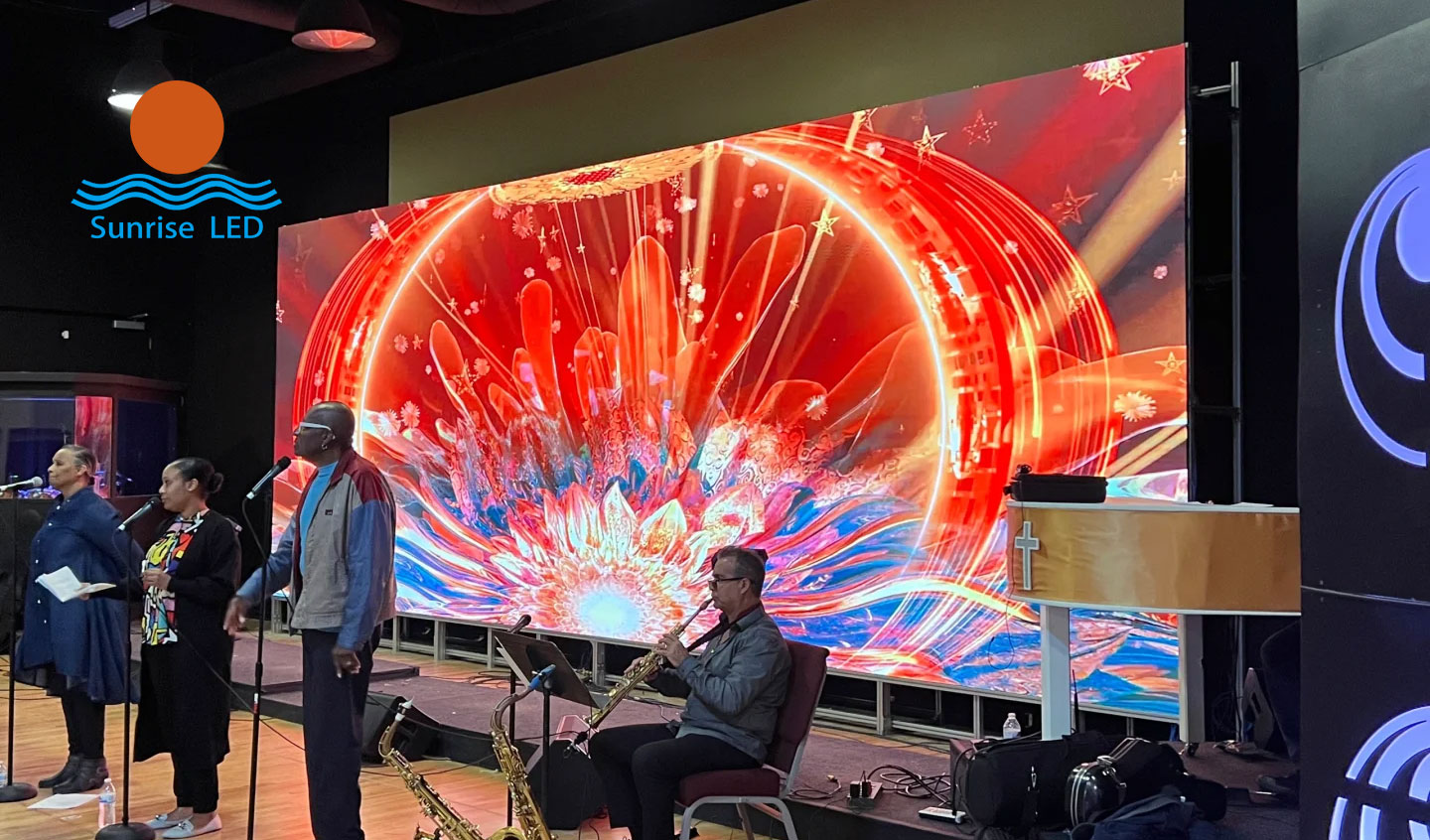 What advantages do church LED walls bring to religious services and events?