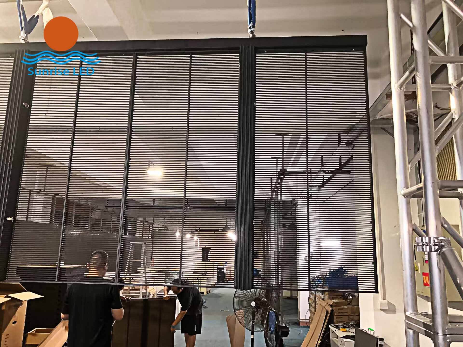 Transparent LED screen and fixed P8 production completed