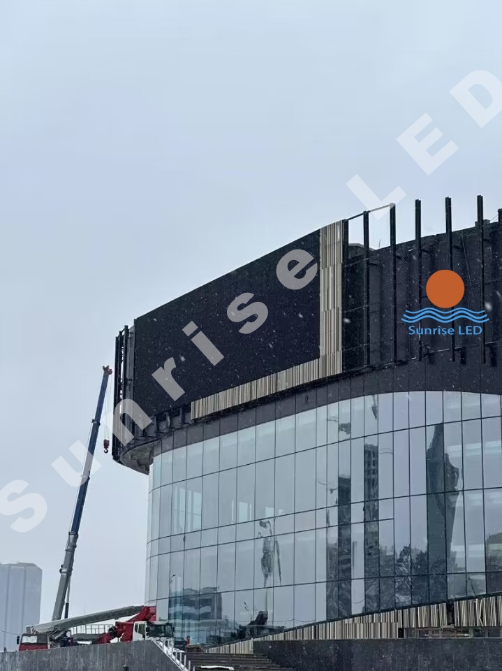 270 square meters Mesh LED display project in Russia