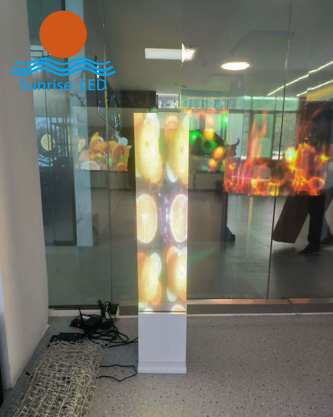 What advantages has high-quality LED film screen for indoor decoration?