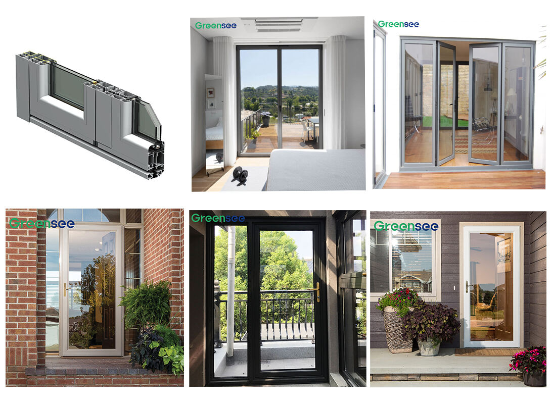 Greensee Glass Horizontal Casement Swing Door details