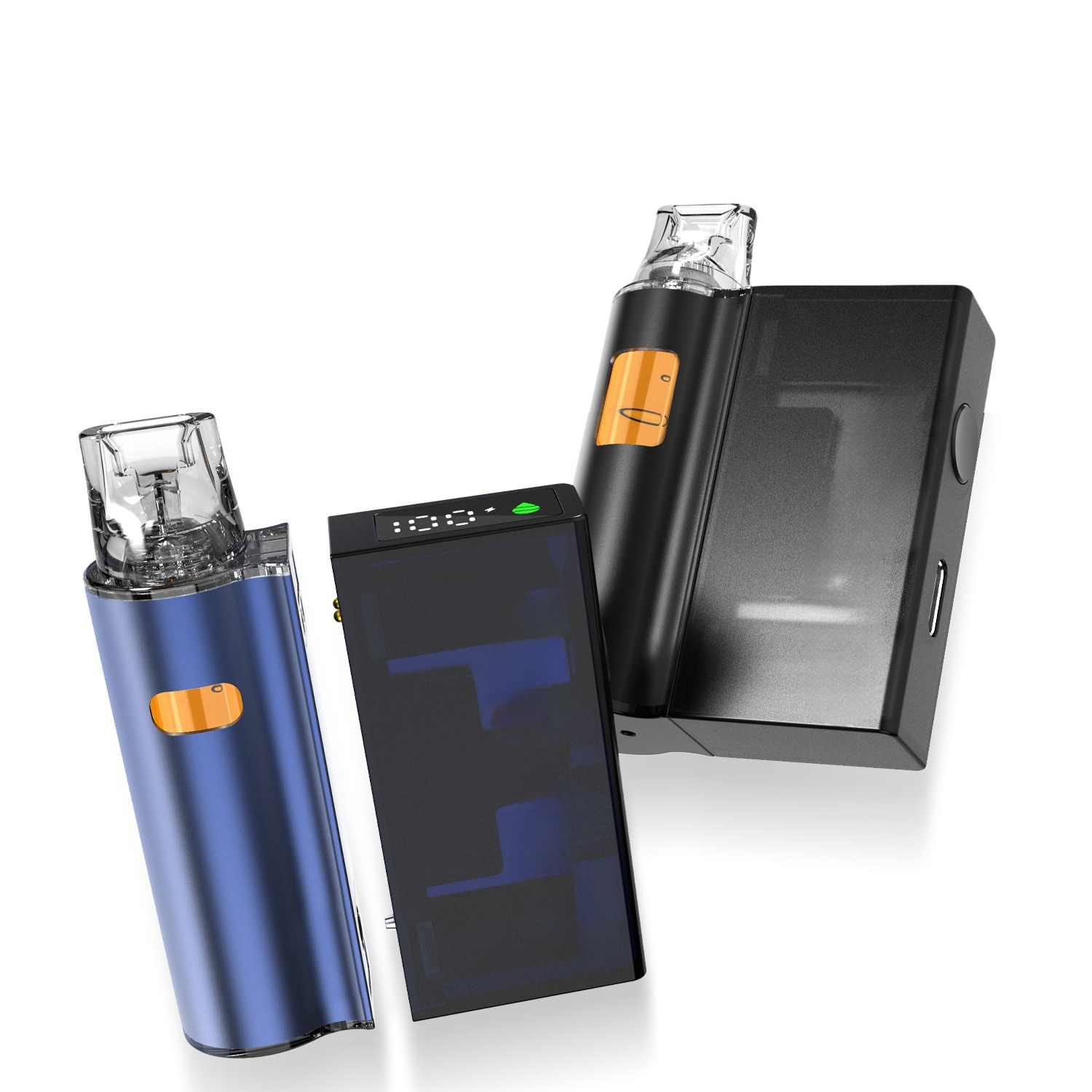 Vaporitzador CBD/THC desechable de sistema de càpsules amb pantalla digital sense post