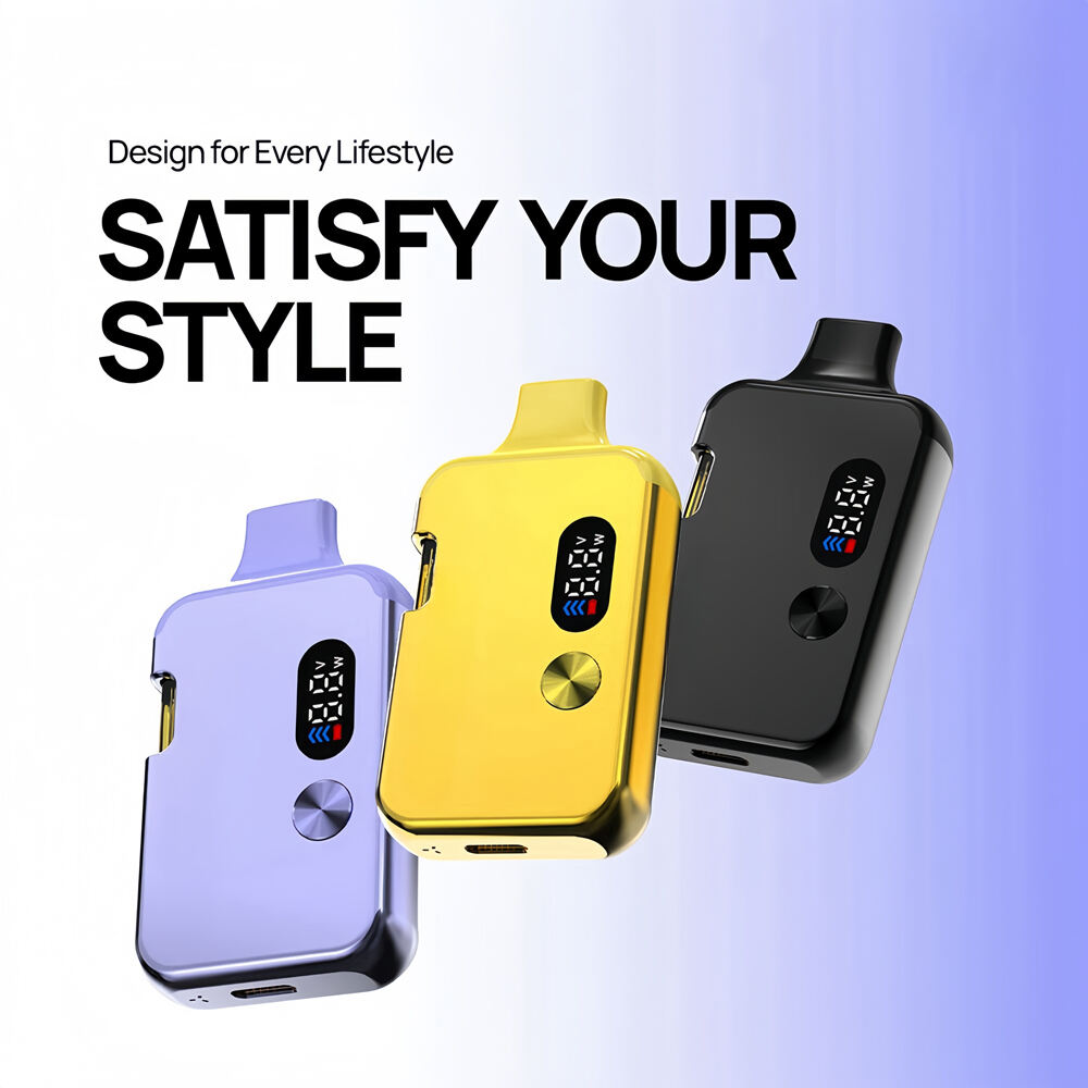 Postløs Forvarm Digital Skjerm Engangs CBD/THC Vape