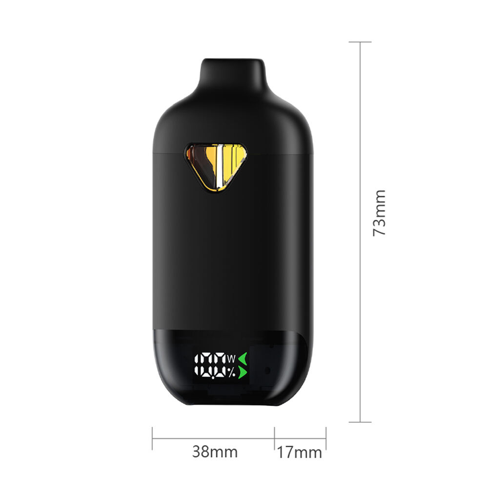 Vaporizador CBD/THC Descartável de Dupla Câmara com Display de Tela