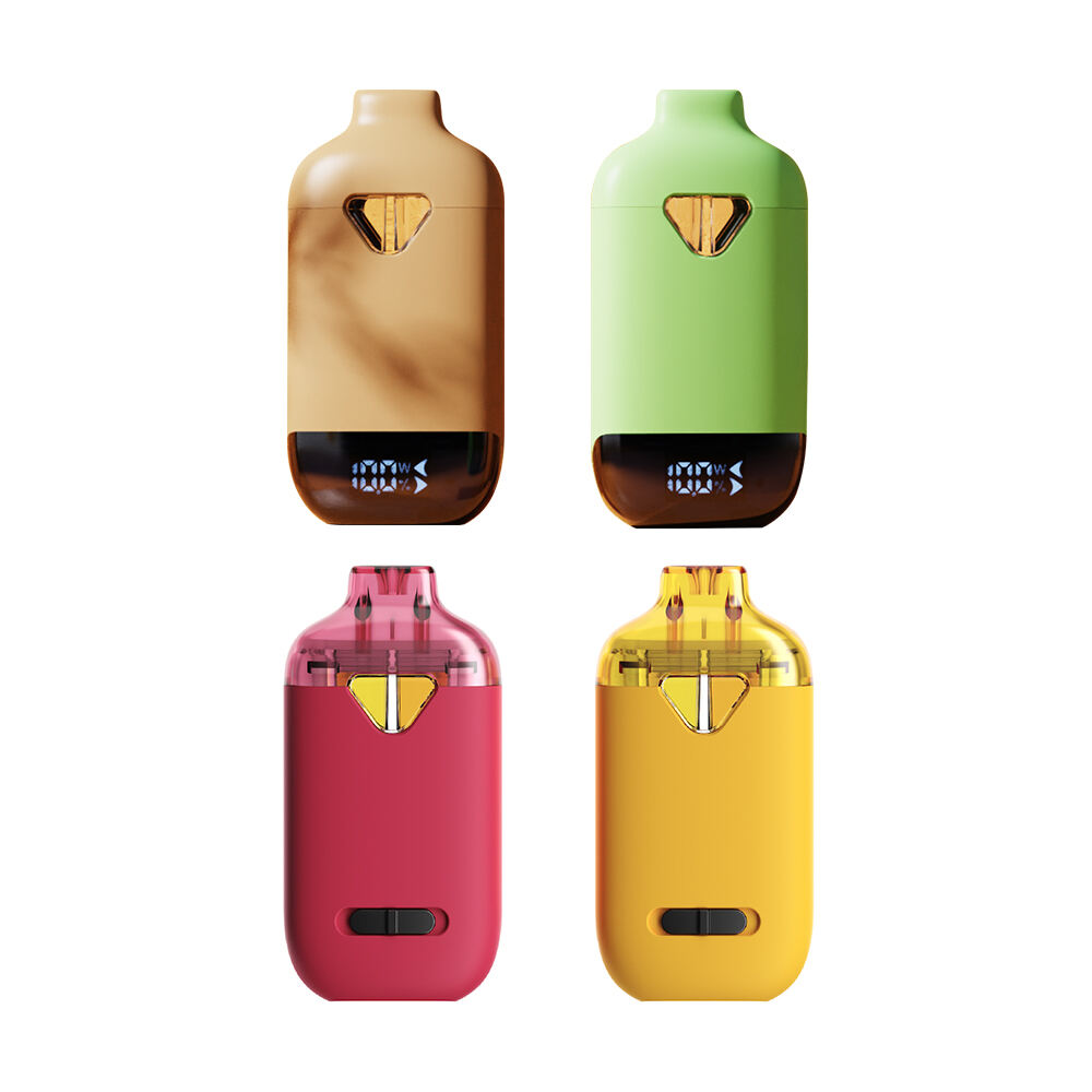 Vaporizador CBD/THC Descartável de Dupla Câmara com Display de Tela