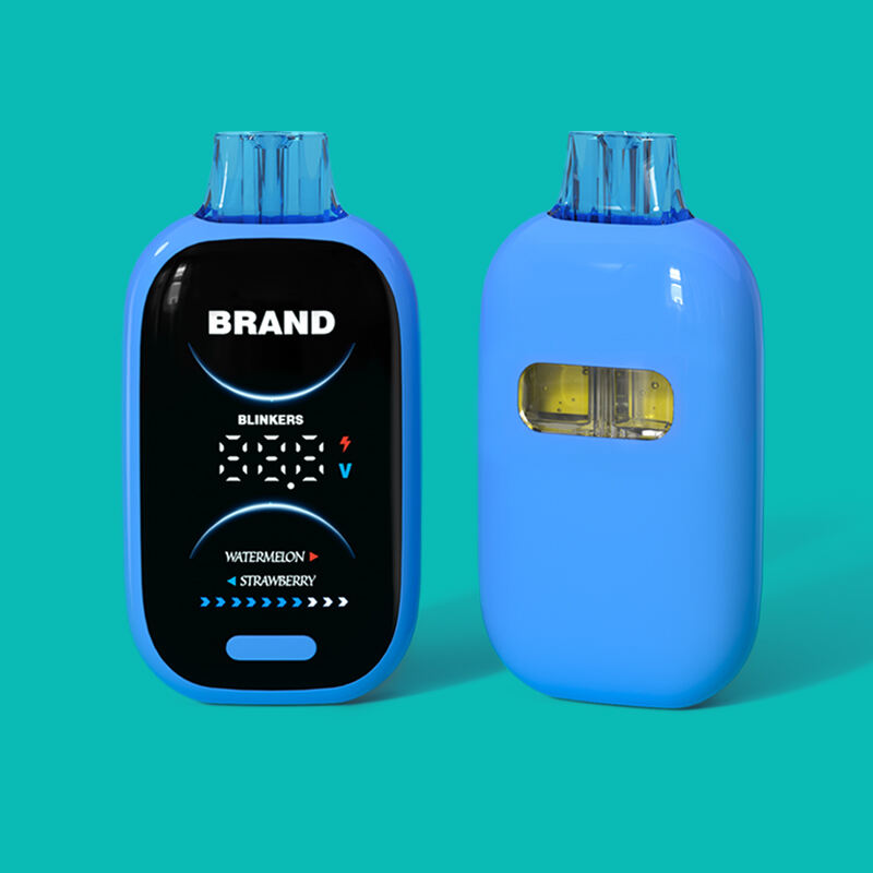 Dual Chamber Postløs Full Skjerm Engangs CBD/THC Vape