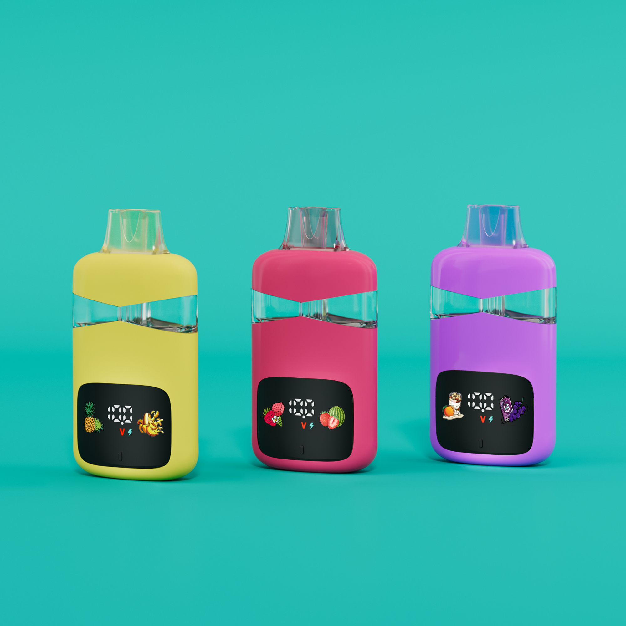 Dual Chamber Postløs Full Skjerm Engangs CBD/THC Vape