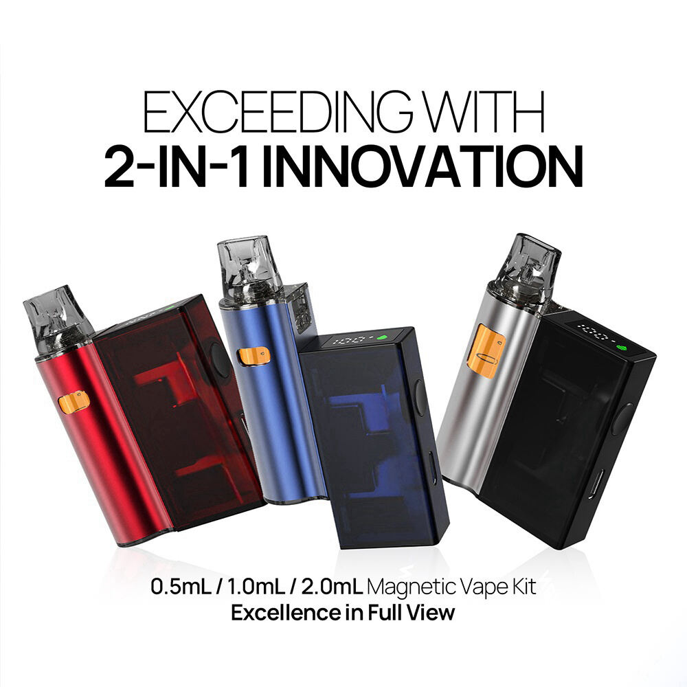 Vaporitzador CBD/THC desechable de sistema de càpsules amb pantalla digital sense post