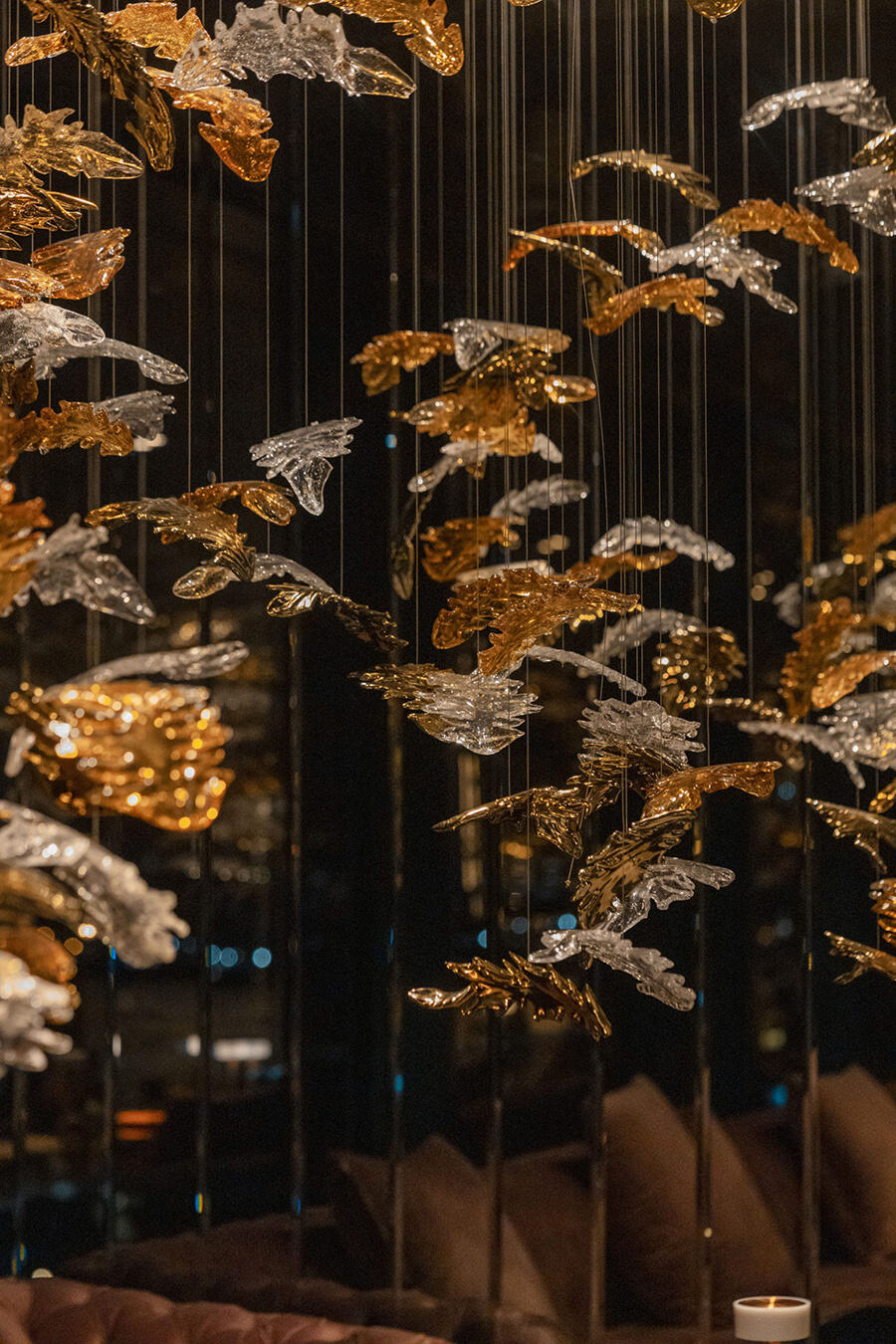 Glass leaf dining room chandelier (7).jpg