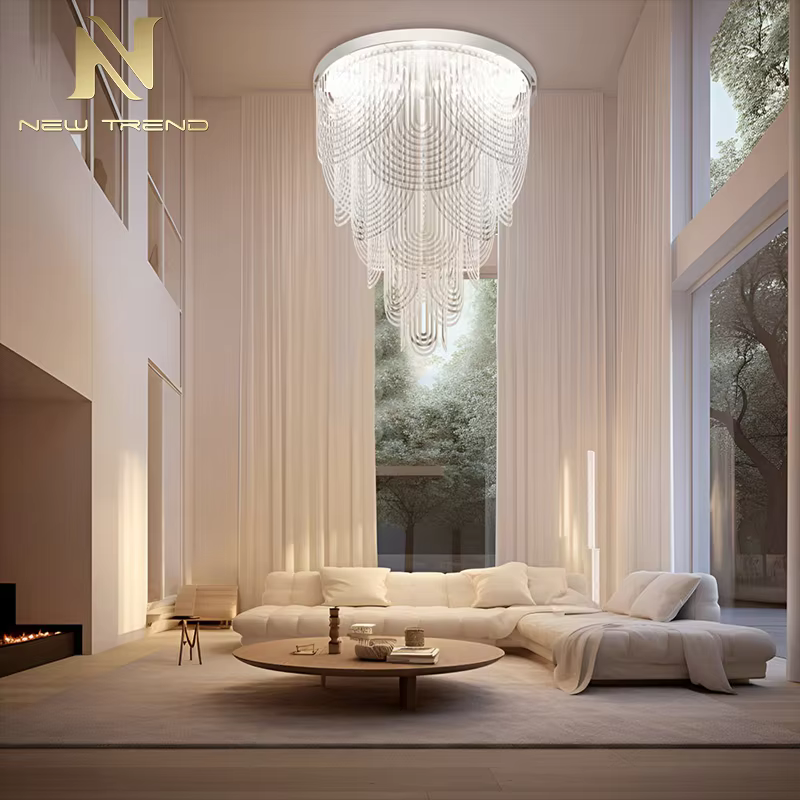 CPL-407 Custom Indoor Decorative Restaurant Hotel Lobby Villa Hall  Modern Luxury Wedding Led Chandelier Pendant Lights