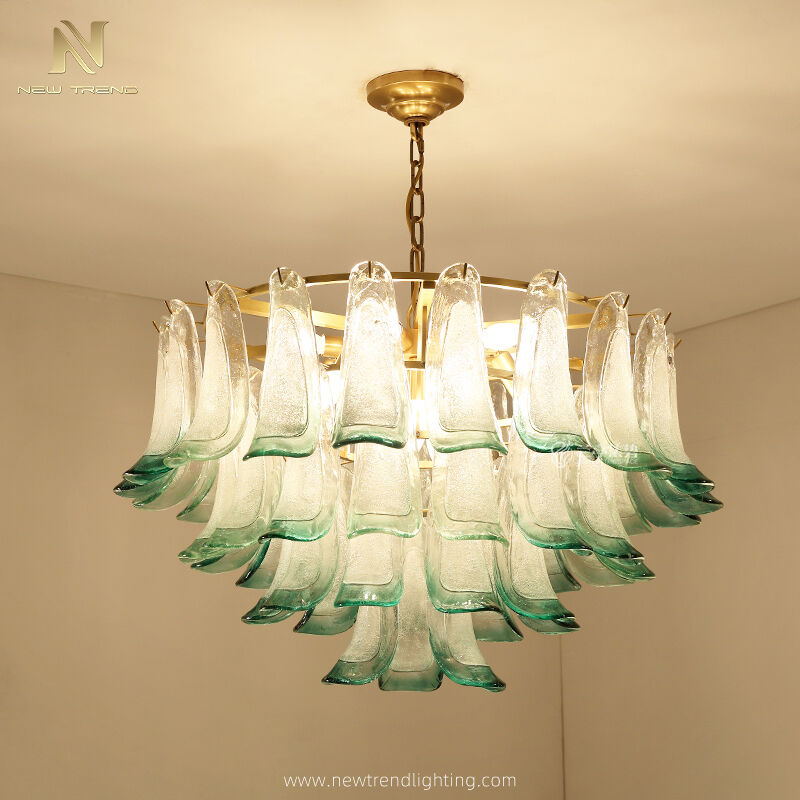 The artistic value of a murano glass chandelier for high-end residences.