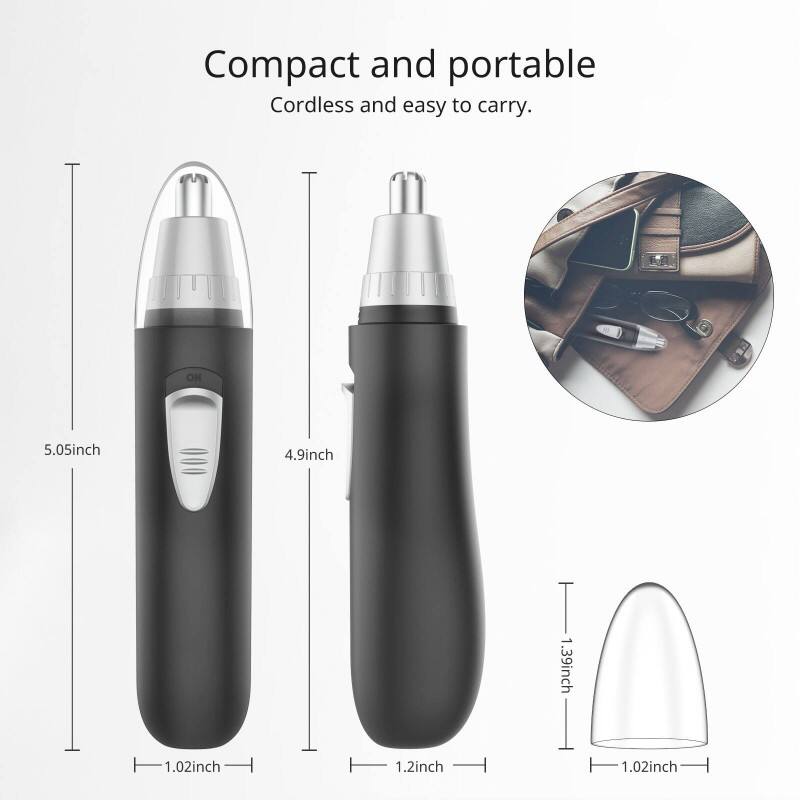 Personalized Chargeable Nose Hair Trimmer with 3-in-1 Function for Versatile Grooming