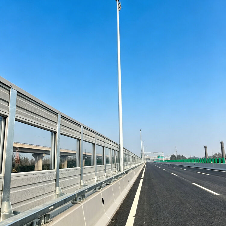 Highway Noise Absorbing Fence Traffic Sound Barrier Supplier Site Soundproof Wall Acoustic Panel Noise Reduction Fence