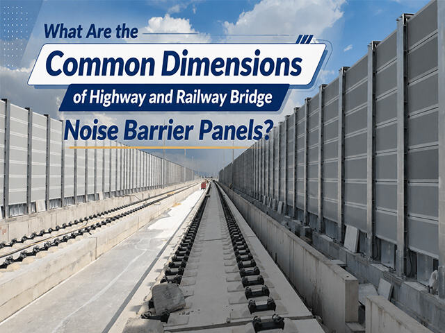 What Are the Common Dimensions of Highway and Railway Bridge Noise Barrier Panels?